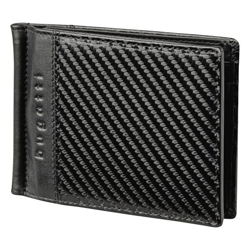 Bugatti Pánská kožená peněženka s klipem Comet 49220601 černá
