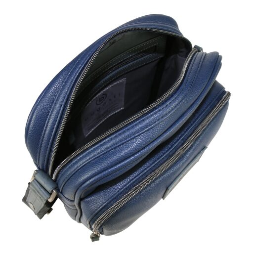 Pánská taška přes rameno Bugatti Moto D 49825605 modrá vnitřní uspořádání