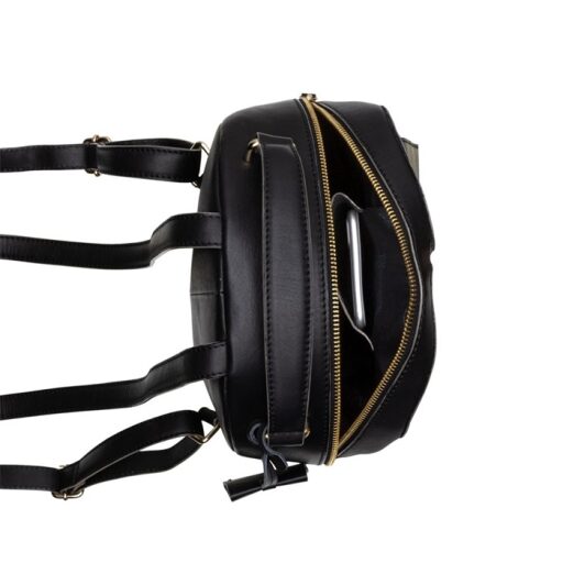 BURKELY Dámský elegantní batůžek Parisian Paige 1000103.43.10 černý vnitřní uspořádání