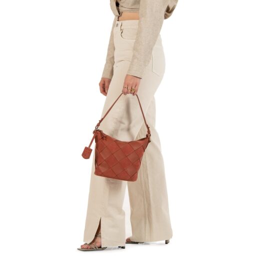 BURKELY Designová dámská kabelka do ruky i přes rameno Even Ella 1000197.69.45 jahodová