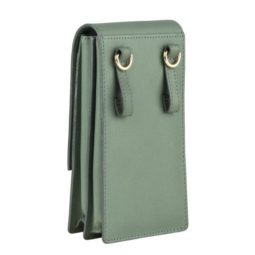 BURKELY Kožená kabelka na mobil Parisian Paige 1000109.43.72 zelená