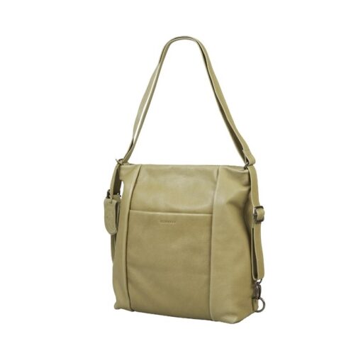 BURKELY Kožený kabelkový batoh Just Jolie 1000210.84.72 zelený
