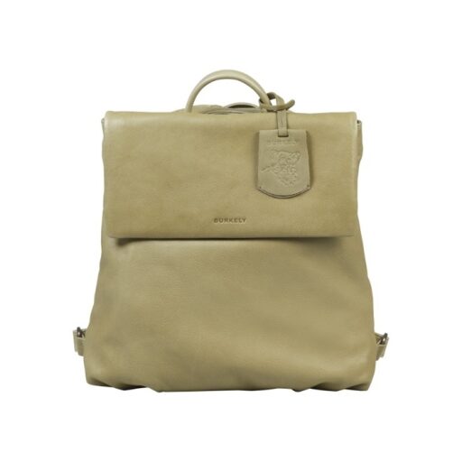BURKELY Kožený kabelkový batoh Just Jolie 10002118.84.72 zelený