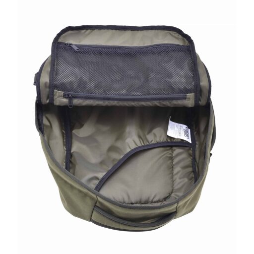 Multifunkční batoh Military Green 28L CabinZero-191403 zelený - otevřený