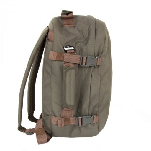 CabinZero Batoh do letadla 40x30x20 Classic 28L 081802 khaki levý boční pohled