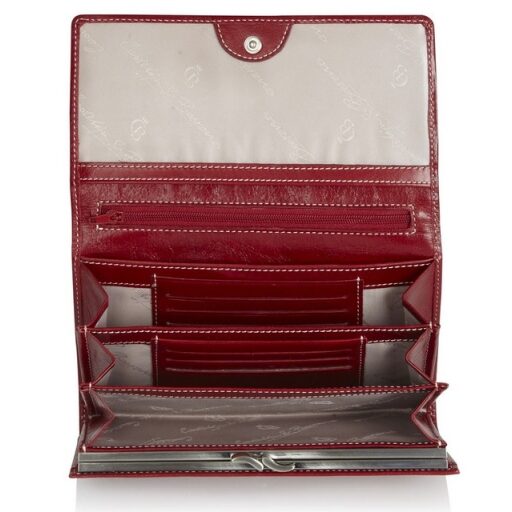 Castelijn & Beerens Dámská kožená peněženka 392402 červená