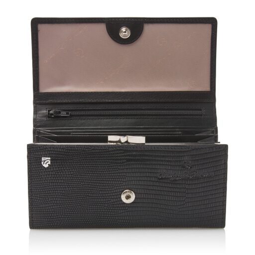 Castelijn & Beerens Dámská kožená peněženka RFID Donna 452402 ZW černá