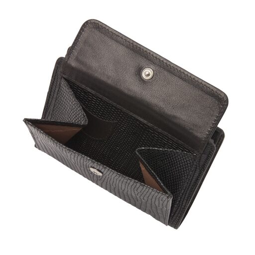 Castelijn & Beerens Dámská kožená peněženka RFID Donna 453040 ZW černá přihrádka na mince