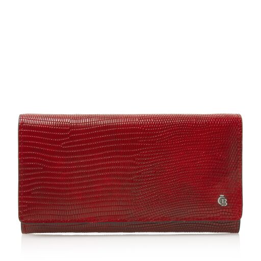 Dámská kožená peněženka červená Castelijn & Beerens Donna Continental Wallet RFID 453382 RO
