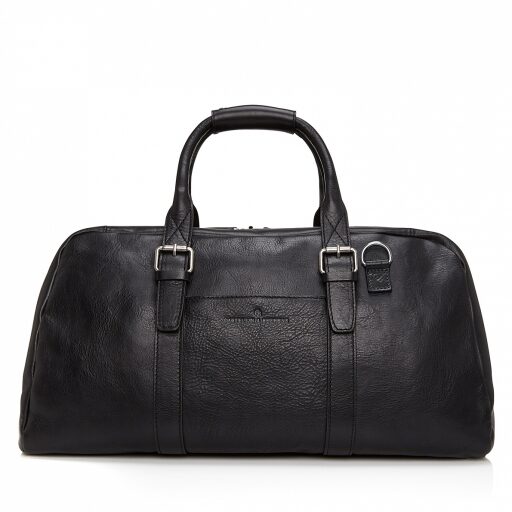 Castelijn & Beerens Elegantní kožená cestovní taška 639320 Bravo černá