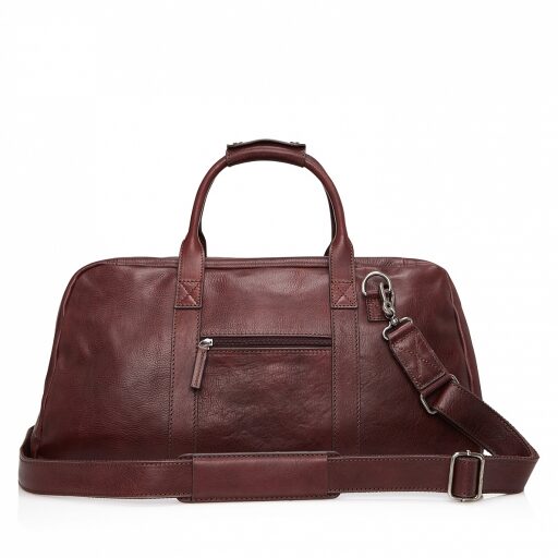 Castelijn & Beerens Elegantní kožená cestovní taška 639320 Bravo lilek