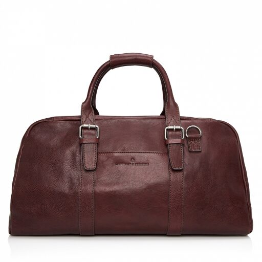 Castelijn & Beerens Elegantní kožená cestovní taška 639320 Bravo lilek