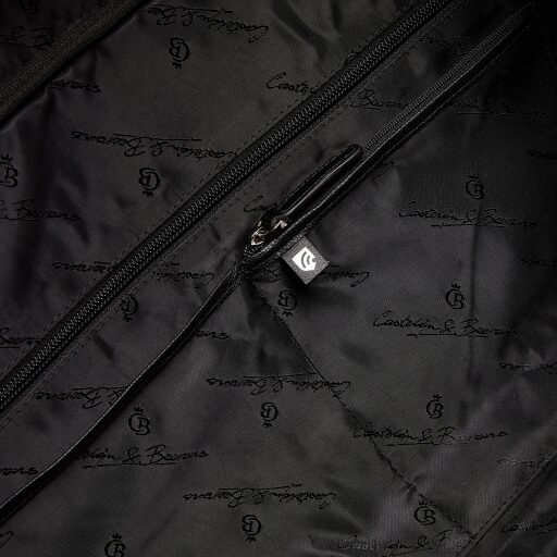 Castelijn & Beerens Elegantní kožená cestovní taška RFID 699320 VIVO černá