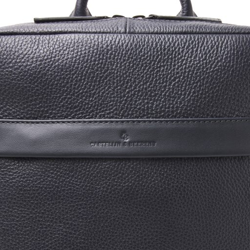 Castelijn & Beerens Elegantní kožený batoh na notebook 15,6" 269576 Bravo tmavě modrý 