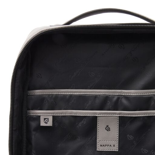 Castelijn & Beerens Elegantní kožený batoh na notebook Victor 409576 GS šedý