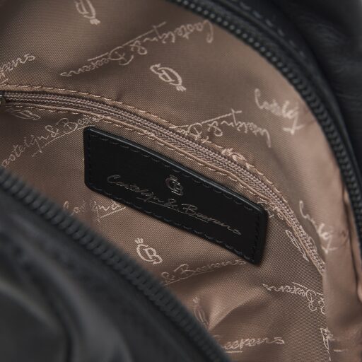 Castelijn & Beerens Elegantní dámský kožený batůžek do města Babette Nappa Backpack 219814 černý