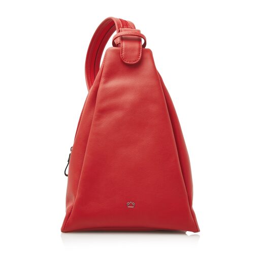 Elegantní kožený batůžek do města Castelijn & Beerens Babette Nappa Backpack 219814 červený