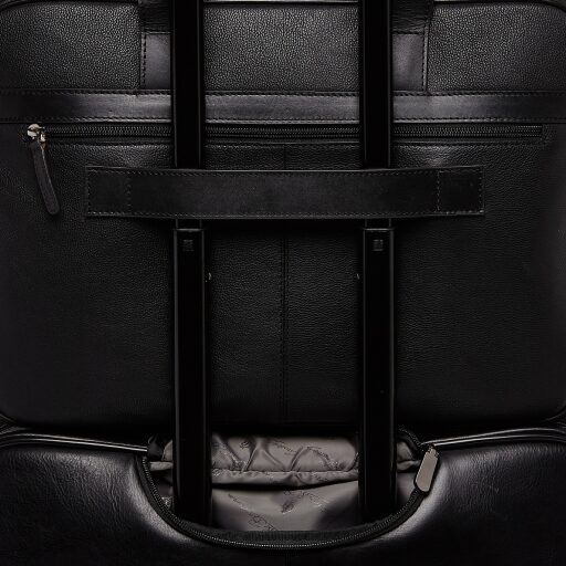 Castelijn & Beerens Kožená taška na notebook 15,6" RFID 699472 VIVO černá