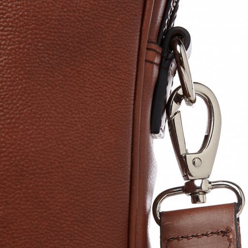 Castelijn & Beerens Kožená taška na notebook 15,6" RFID 699472 VIVO koňak