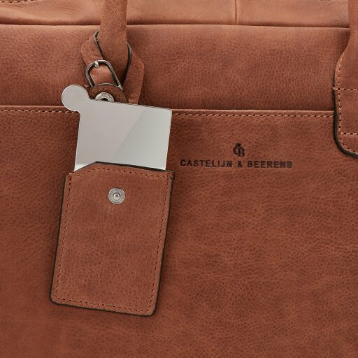 Castelijn & Beerens Kožená taška na notebook a tablet 729478 CO koňak