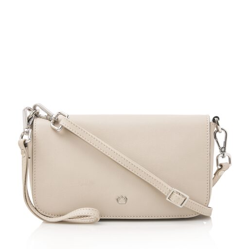 Castelijn & Beerens Dámská kožená RFID kabelka Babette Nappa Clutch 219810 béžová