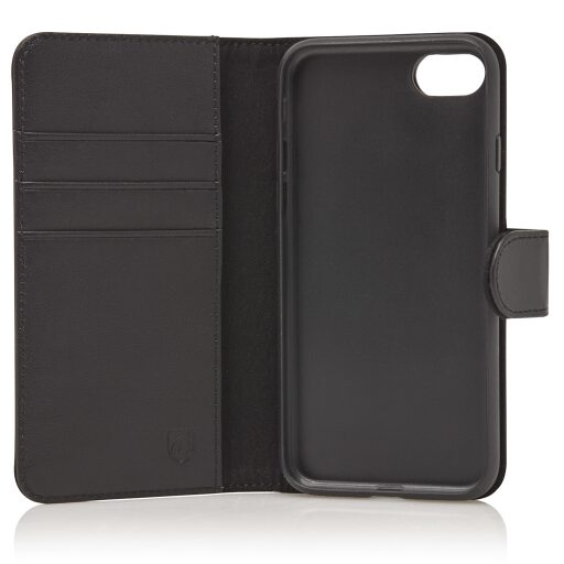 Castelijn & Beerens Kožené RFID pouzdro na Apple iPhone XR 409006 černé - otevřené