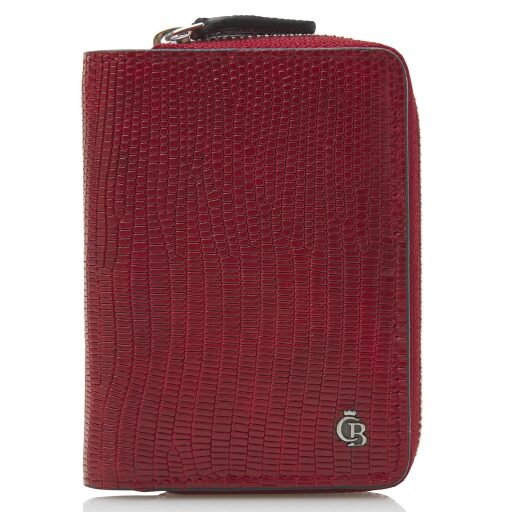 RFID Damska kozena penezenka CB 455430 RO cervena