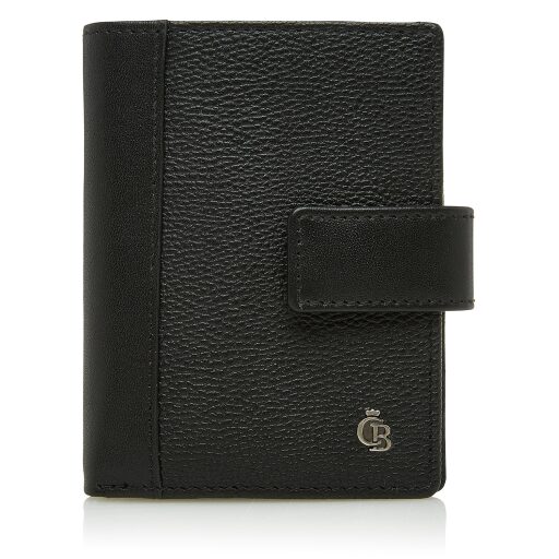 Pánská kožená mini peněženka Castelijn & Beerens RFID 690856 ZW černá