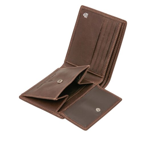 Castelijn & Beerens Pánská kožená peněženka 484288 hnědá vnitřní uspořádání