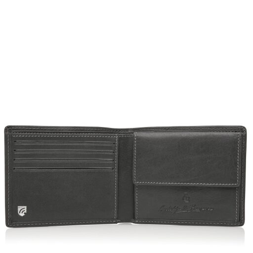 Castelijn & Beerens Pánská kožená peněženka RFID 484288 černá vnitřní uspořádání
