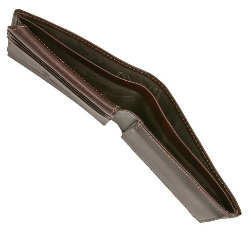 Pánská kožená RFID peněženka v dárkové krabičce Castelijn & Beerens 804193 MO tmavě hnědá - přihrádka na bankovky