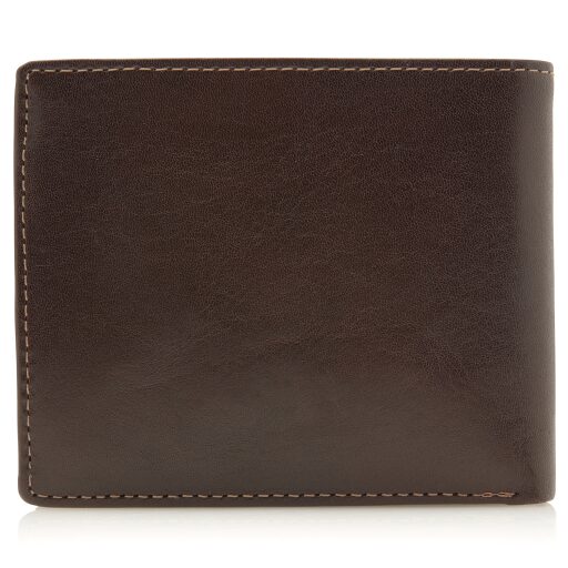 Pánská kožená RFID peněženka v dárkové krabičce Castelijn & Beerens 804193 MO tmavě hnědá - zadní strana