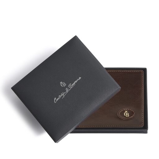 Pánská kožená peněženka v dárkové krabičce Castelijn & Beerens 804193 MO tmavě hnědá