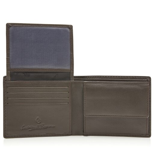 Castelijn & Beerens Pánská kožená peněženka RFID v dárkové krabičce 804198 MO hnědá