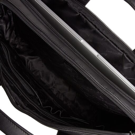 Castelijn & Beerens Pánská kožená taška na notebook 15,6" Charlie 409473 ZW černá
