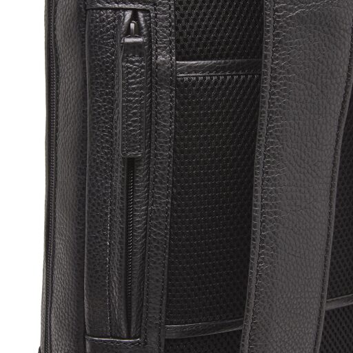 Castelijn & Beerens Pánská kožená taška na notebook 15,6" RFID 269472 Chris černá