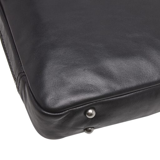 Castelijn & Beerens Pánská kožená taška na notebook 15,6" RFID 609472 černá
