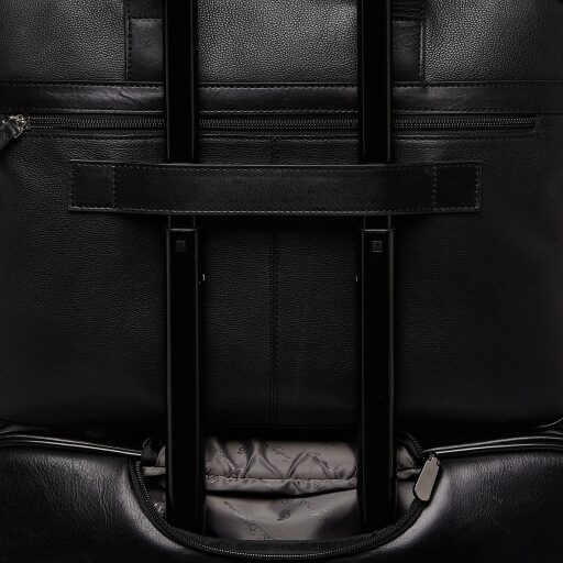 Castelijn & Beerens Prostorná kožená taška na notebook 15,6" RFID 699476 VIVO černá