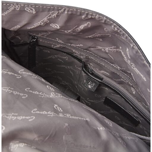 Castelijn & Beerens Stylový kožený batoh na notebook do 15,6" RFID 269578 Tango černý