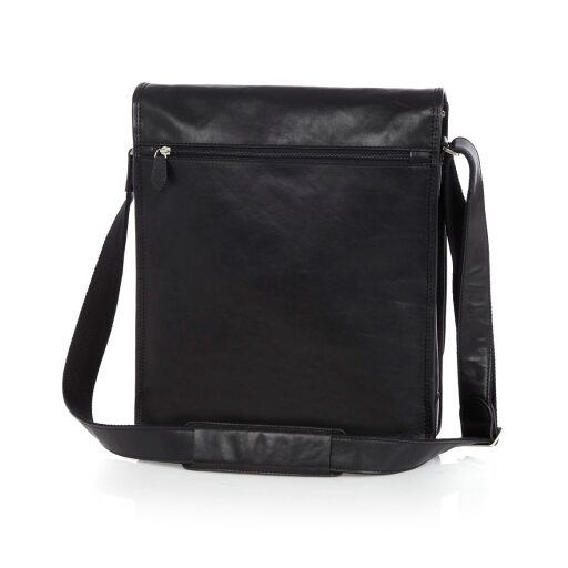 Castelijn & Beerens Vertikální kožená taška na notebook 689699 černá
