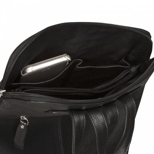 ESTELLE Dámský kožený batoh 1610 černý