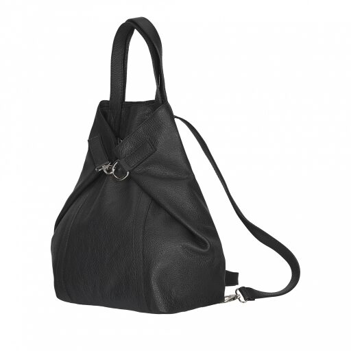 ESTELLE Dámský kožený batoh - kabelka 3v1 1409-06 černá