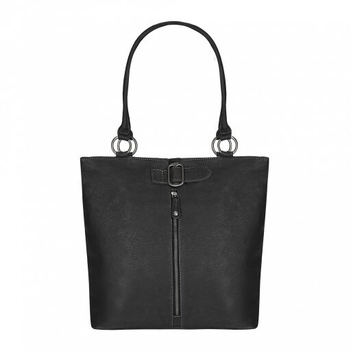 ESTELLE Shopper kabelka z buvolí kůže 1026-06 černá