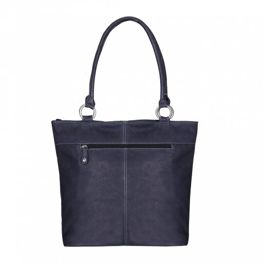 ESTELLE Shopper kabelka z buvolí kůže 1026-13 modrá