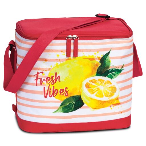Fabrizio Chladící taška - trendy mini cooler bag Fresh Vibes 50408-5200 červená s citróny