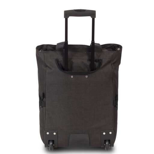 Nákupní taška na kolečkách 33 l PUNTA COOL 10411-0117 černá s antracitovou kapsou - zadní strana