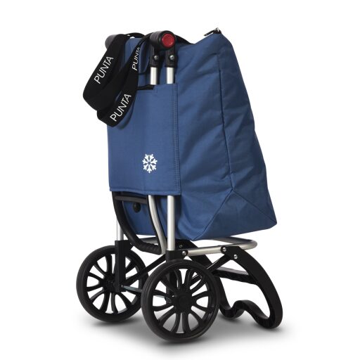 Fabrizio Nákupní taška na kolečkách PUNTA Caddy 10430-5000 tmavě modrá vozík