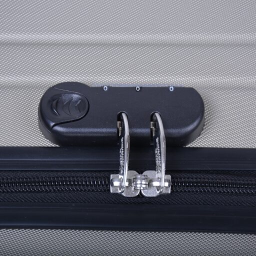 Fabrizio sada skořepinových kufrů na kolečkách L/M/S  model 10365-1700 šedá - TSA zámek detail