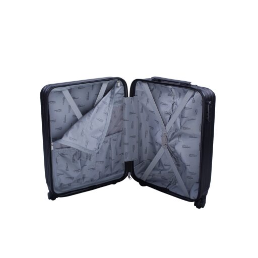 Cestovní kufr na kolečkách s TSA zámkem Fabrizio 10365-0100 antracitový velikost L - otevřený