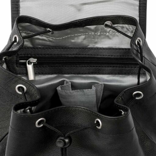 Hamosons Kožený batoh z hovězí kůže 512 černý